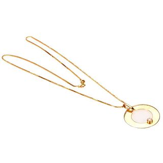 Dinh Van diamond and 18k gold pendant, French