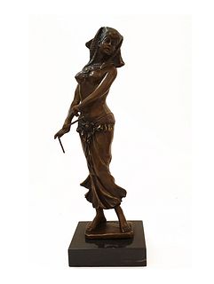 Egyptian Dancer, An Aldo Vitaleh Original Bronze Statue