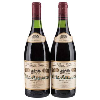 Viña Ardanza. 1995 harvest. Rioja. Levels: one at 2.8 cm. and one at 3 cm. Pieces: 2. | Viña Ardanza. Cosecha 1995. Rioja. Niveles: uno a 2.8 cm. y un