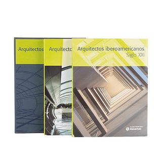 Arquitectos Iberoamericanos. Siglo XXI. México: Fomento Cultural Banamex, 2006.  Tomos I - II. Primera edición. Piezas: 2.