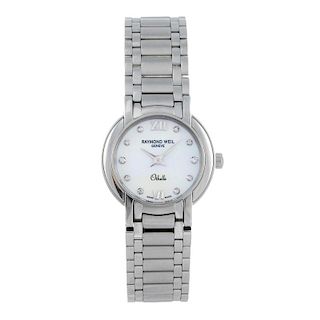 RAYMOND WEIL - a lady's Othello bracelet watch. Stainless steel case. Reference 2321, serial K008089