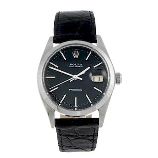 ROLEX - a gentleman's Oysterdate Precision wrist watch. Circa 1969. Stainless steel case. Reference