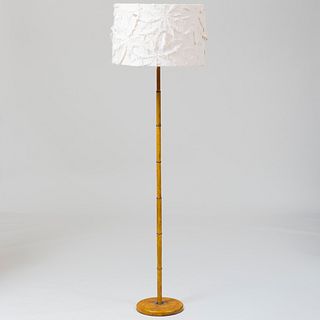 Painted Faux Bamboo Floor Lamp