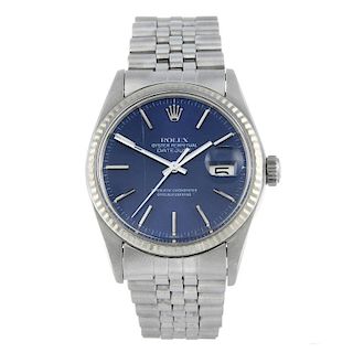 ROLEX - a gentleman's Oyster Perpetual Datejust bracelet watch. Circa 1978. Stainless steel case wit