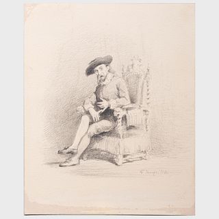 Francis Blackwell Mayer (1827-1890): Seated Figure