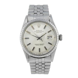 ROLEX - a gentleman's Oyster Perpetual Datejust bracelet watch. Circa 1968. Stainless steel case wit