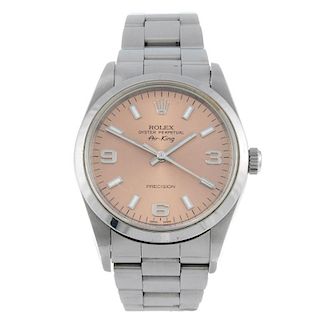 ROLEX - a gentleman's Oyster Perpetual Air King bracelet watch. Circa 1999. Stainless steel case. Re