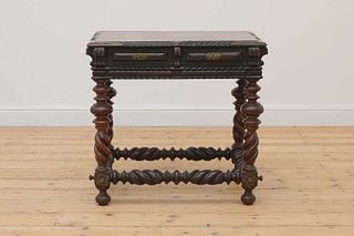 A Portuguese colonial rosewood table,