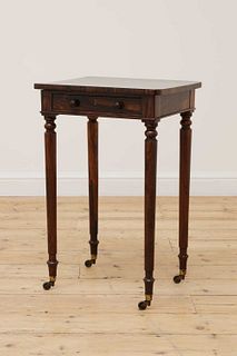 A rosewood side table,
