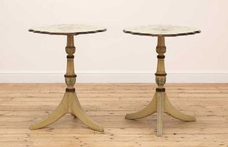 A pair of Northern European side tables,