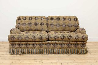 A two-seater sofa,