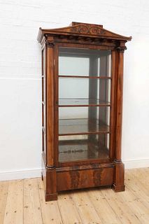 A mahogany and glazed cabinet,