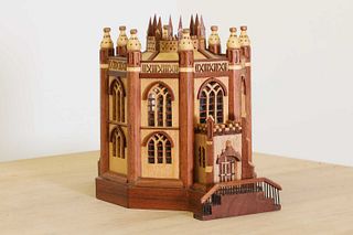 A wooden model of the Octagon Church, Wisbech,