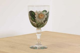 A Richardson glass goblet,