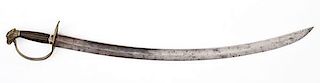 Early Federal Eagle Head Horseman's Slot-Guard Sword 