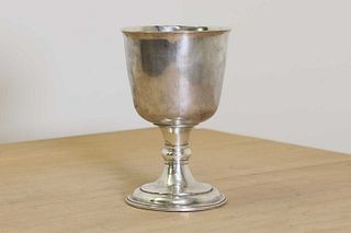 A Queen Anne silver goblet,