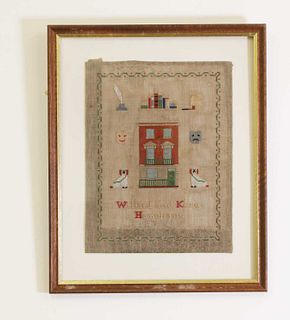 A needlework sampler by Wilfred and Kara Harchant,