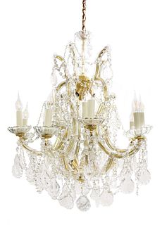 A Maria Theresa-style chandelier,