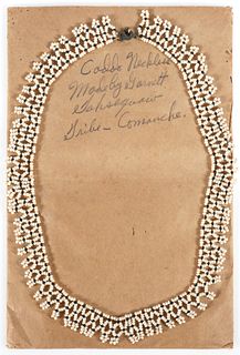 Native American Comanche Beaded Necklace
