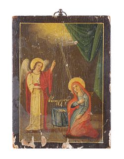 Antique Greek Icon, Hand Painted