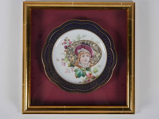 19c Wedgwood Portrait Plate of Child