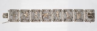 .835 Silver Egyptian Revival Bracelet