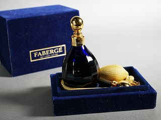 Faberge Egg St. Louis Crystal Perfume Bottle  