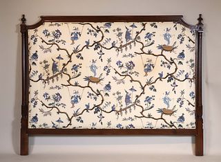 Louis XVI Style Painted and Upholstered Headboard