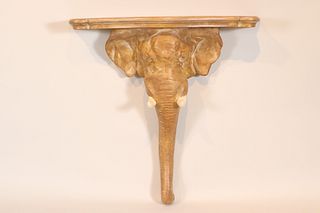 Contemporary Cast Resin Elephant Console Table