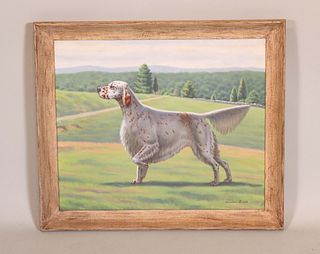 Charles Liedl, 'English Setter', Oil on Canvas