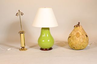 Green Pear-Shaped Lamp