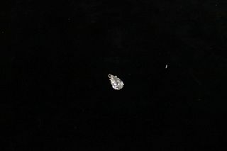 White Gold Pear Shape Diamond Drop