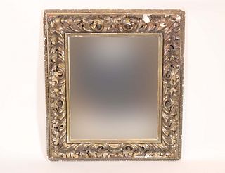 Baroque Style Giltwood Looking Glass