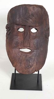 Tribal Carved Wood Mask