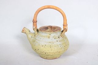 Warren Mackenzie, Lidded Teapot with Bamboo Handle
