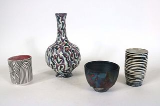 Group of Four Ceramic Vessels