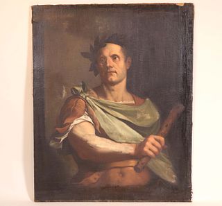 Oil on Canvas, Portrait of Julius Caesar 