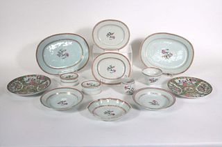 Two Rectangular Chinese Export Platters 