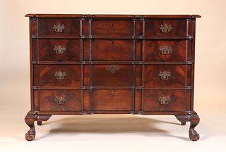 Chippendale Style Mahogany Block-Front Chest