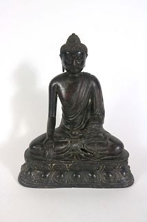 Bronze Sculpture of a Seated Buddha