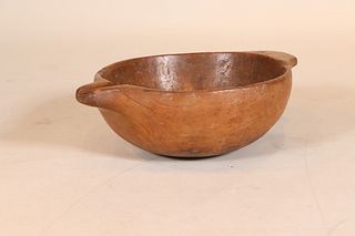 Carved Burl Bowl North American, 19th C