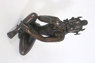 Bronze Sculpture of a Seated Shiva