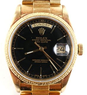 ROLEX 18k Oyster Perpetual Day Date, 1987