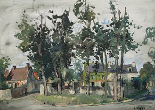 Constantin Kluge - Cottages and Trees