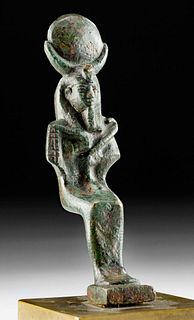 Published Egyptian Bronze Osiris Iah Figure, ex Bonhams