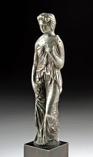 Lovely & Important Roman Silver Statuette of Venus