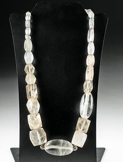 Stunning Bactrian Quartz Bead Necklace