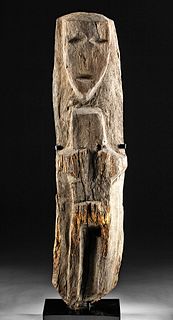 Nazca Wood Standing Mother and Child