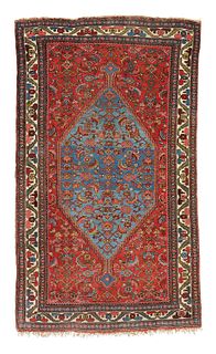 A Tabriz area rug