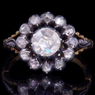 ANTIQUE DIAMOND CLUSTER RING